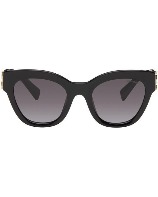 Miu Miu Black Miu Glimpse Sunglasses