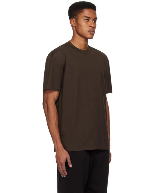 Skims Black Heavyweight Cotton Relaxed T-Shirt for men
