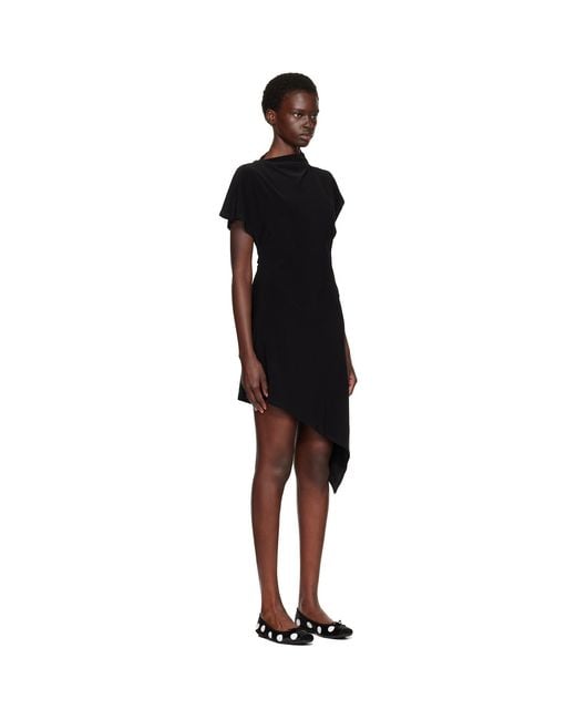 Sandy Liang Black Sonar Minidress