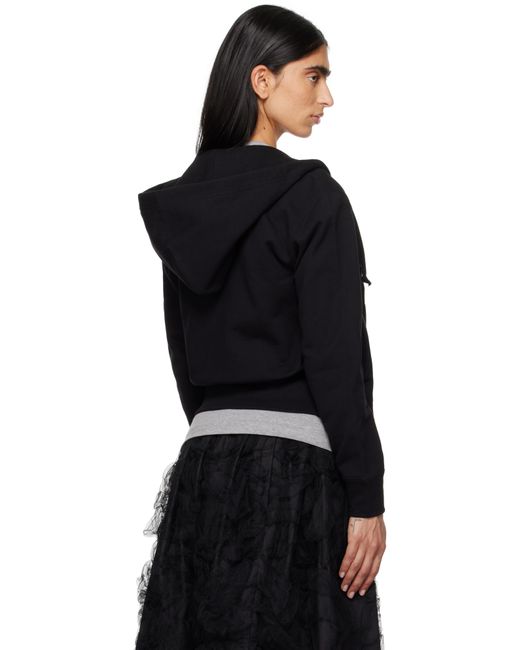 COMME DES GARÇONS PLAY ブラック Heart On Back フーディ Black