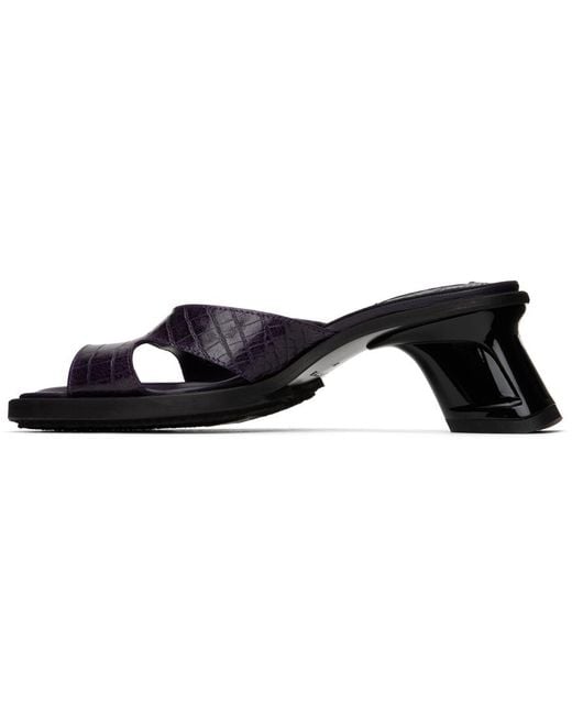 Eytys Black Purple Ava Heeled Sandals