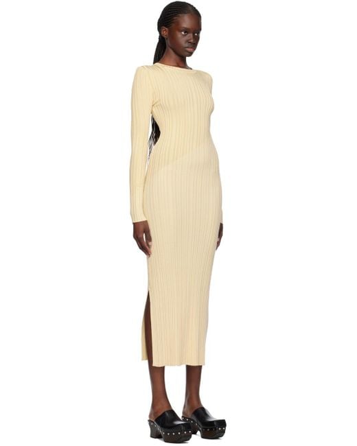 Nanushka Black Off-white Maeron Maxi Dress