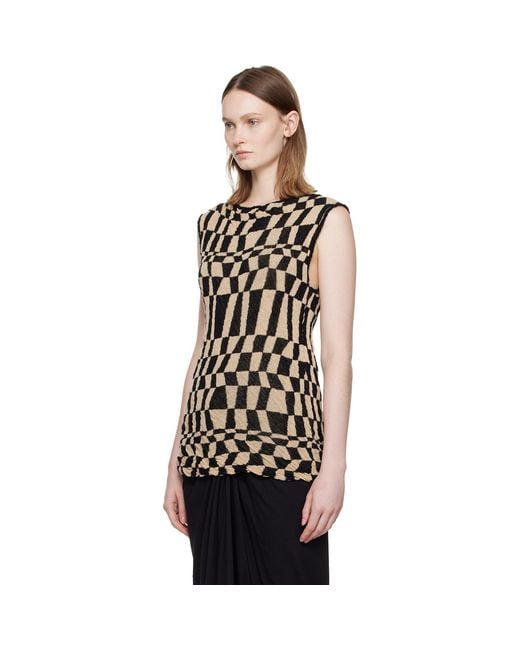 Dries Van Noten Black Checked Sweater