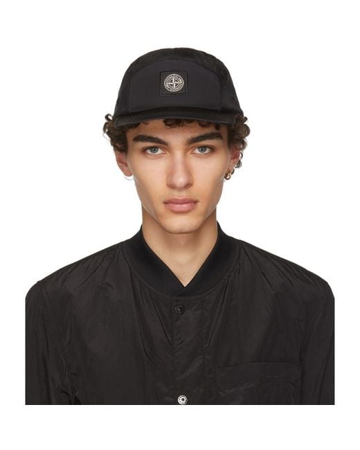 Casquette à logo Coton Stone Island pour homme en coloris Noir Homme Accessoires Chapeaux 