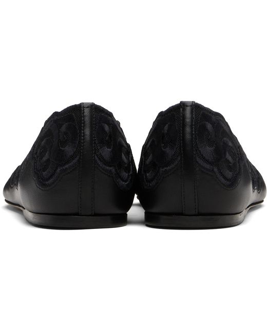 Gabriela Hearst Black Ziva Ballerina Flats