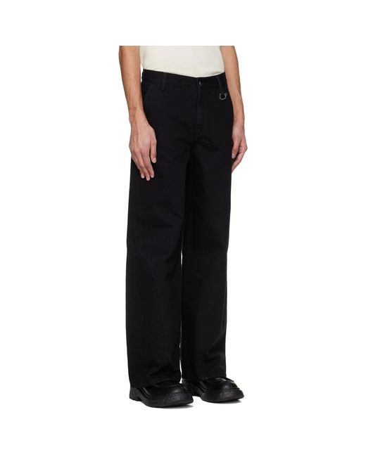 HELIOT EMIL Black Basalt Jeans for men