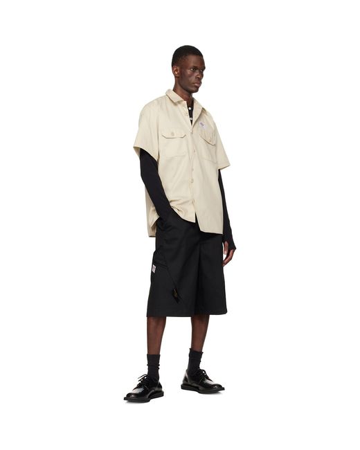 Undercover Black Dickies Edition Uc1F4509 Shorts for men