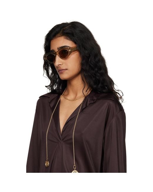 Gucci Black Monogram Wirecore Sunglasses