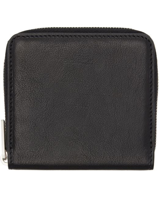 Rick Owens Black Concordians Zipped Wallet for men