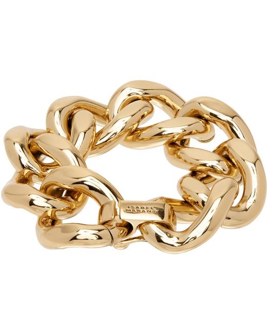 Isabel Marant Metallic Gold Links Bracelet