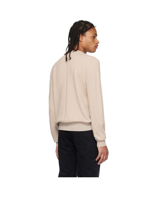 The Row Black Beige Benji Sweater for men
