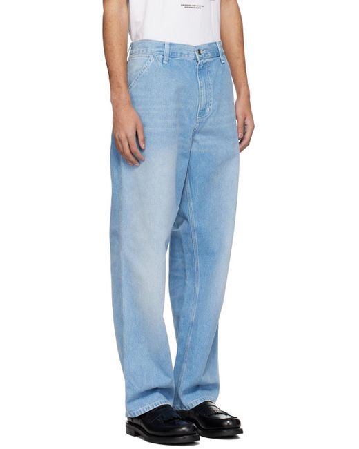 Carhartt Blue Simple Jeans for men
