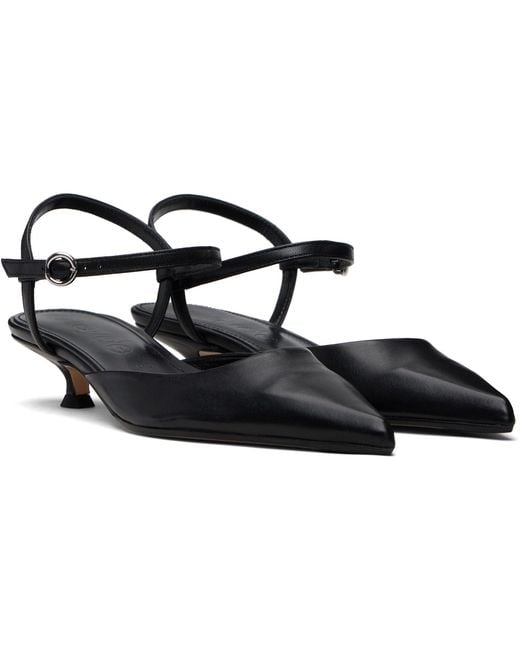 Aeyde Black Colette Heels