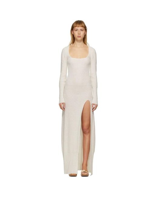 Jacquemus Ssense Exclusive Off-white La Robe Dao Dress