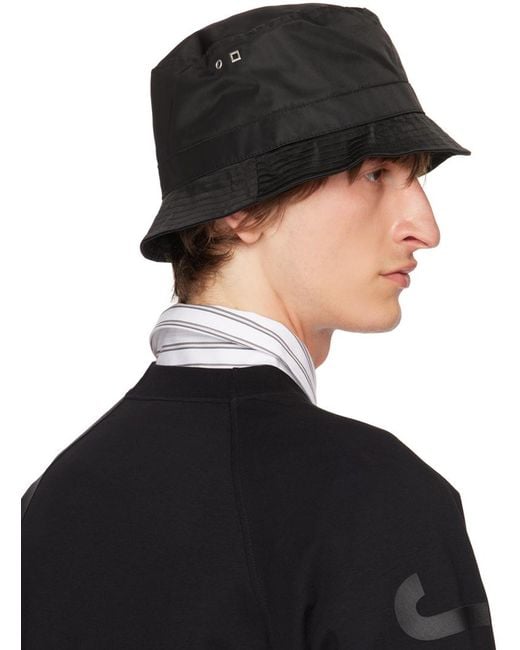 Jacquemus Black Le Bob Ovalie Bucket Hat for men