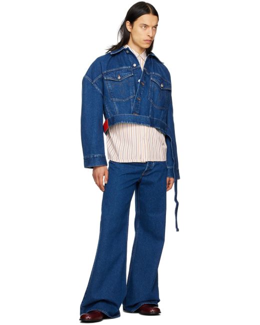MERYLL ROGGE Blue Patch Jeans for men