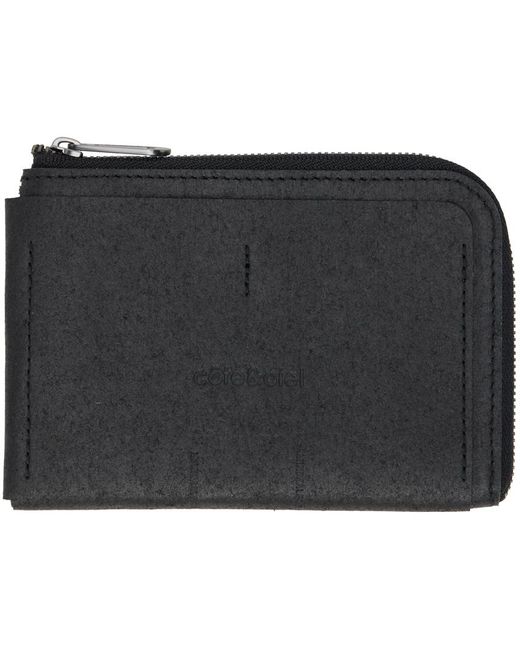 Côte&Ciel Black Large Zippe Wallet for men