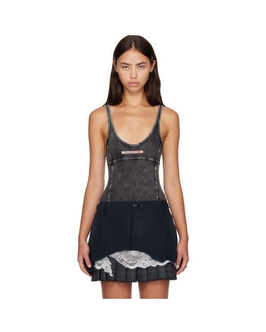 DIESEL Black Faded Bodysuit