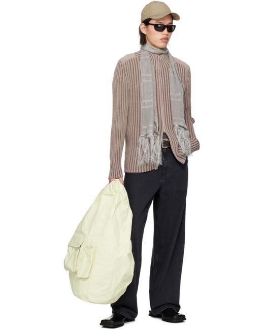 Our Legacy Multicolor Taupe Classic Cardigan for men