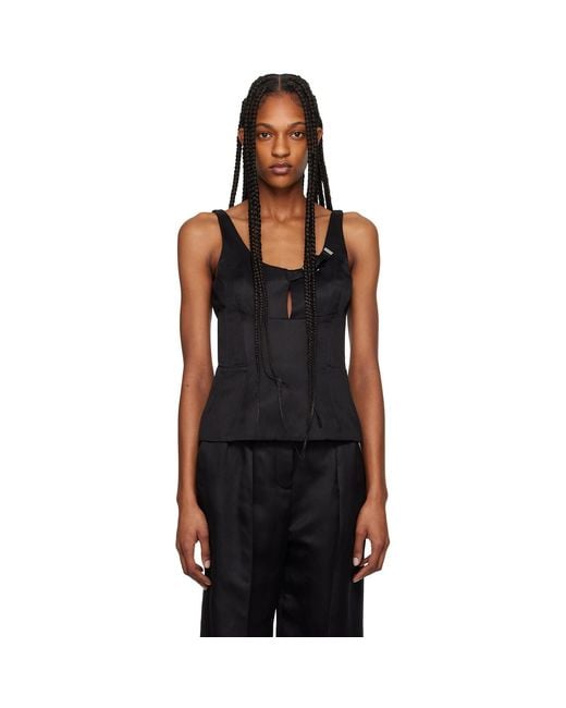 Gabriela Hearst Black Avalon Camisole