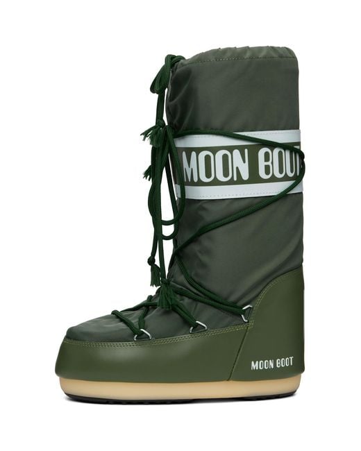 Moon Boot Green Icon Nylon Boots for men