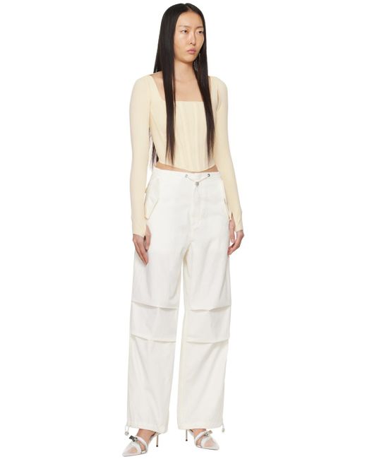 Dion Lee Off-white Parachute Trousers