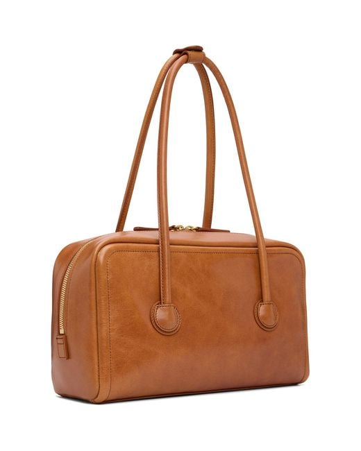MARGE SHERWOOD Brown Soft Boston Small Bag