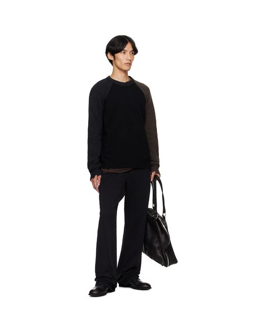 MM6 by Maison Margiela Black Drawstring Sweatpants for men