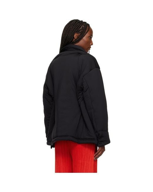 Issey Miyake Black Pumped-T Jacket