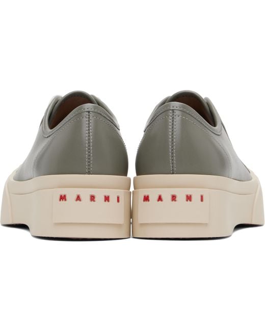 Marni Black Nappa Leather Pablo Sneakers for men