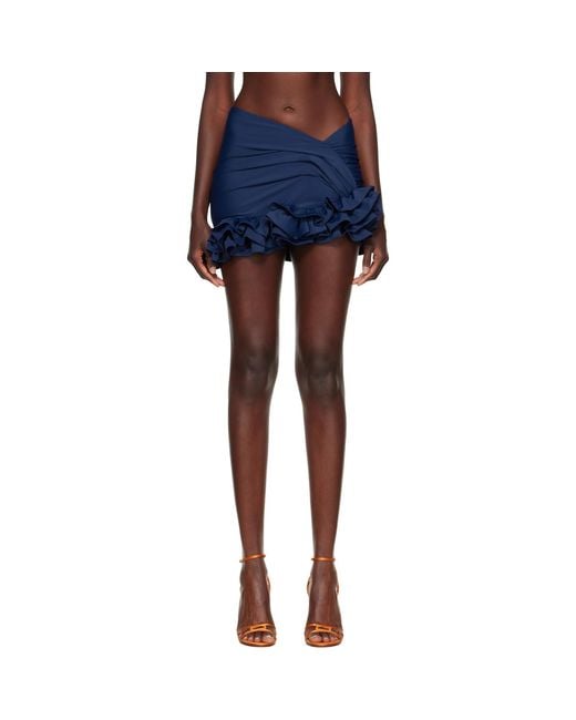 Jacquemus Blue 'The Playa' Miniskirt
