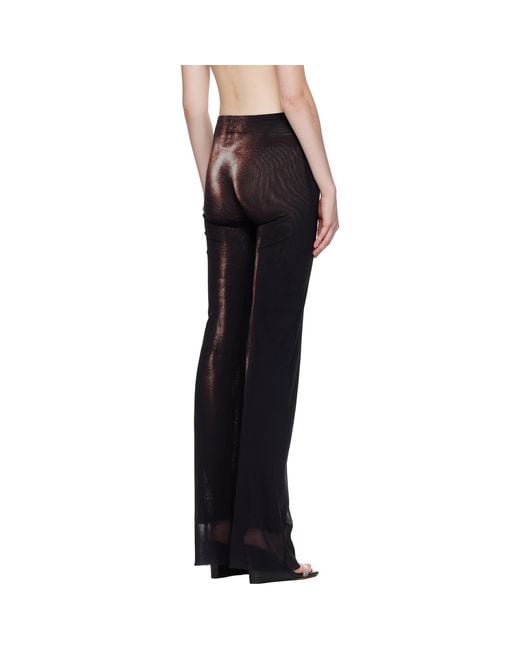 Jean Paul Gaultier Black 'The Bronze Body Dust' Lounge Pants