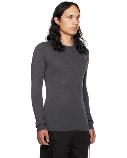 Label Under Construction Black Thermal Sweater for men