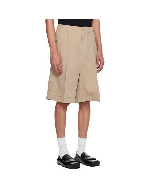 Jacquemus Natural 'The Pastro' Shorts for men