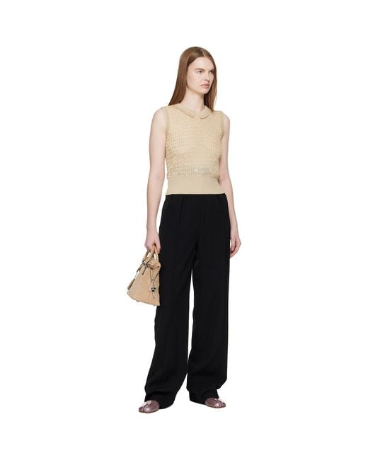 Maison Margiela Black Scalloped Vest