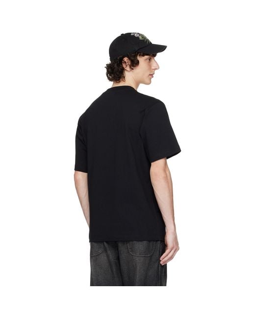 Burberry Black Ekd Cotton T-Shirt for men