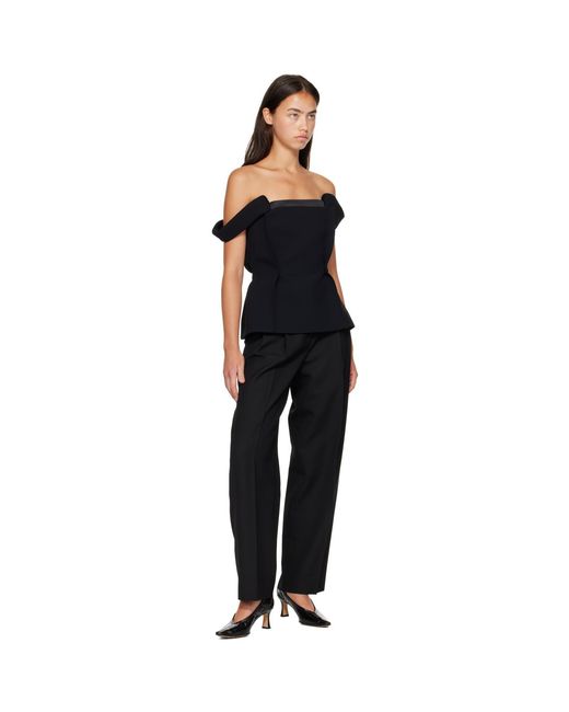 Khaite Black Yasmina Top