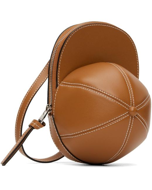 J.W. Anderson Brown Tan Medium Cap Bag for men