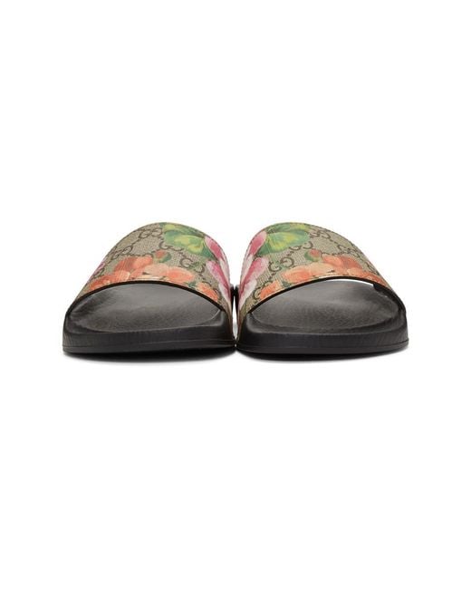 Gucci Gg Blooms Supreme Sliders