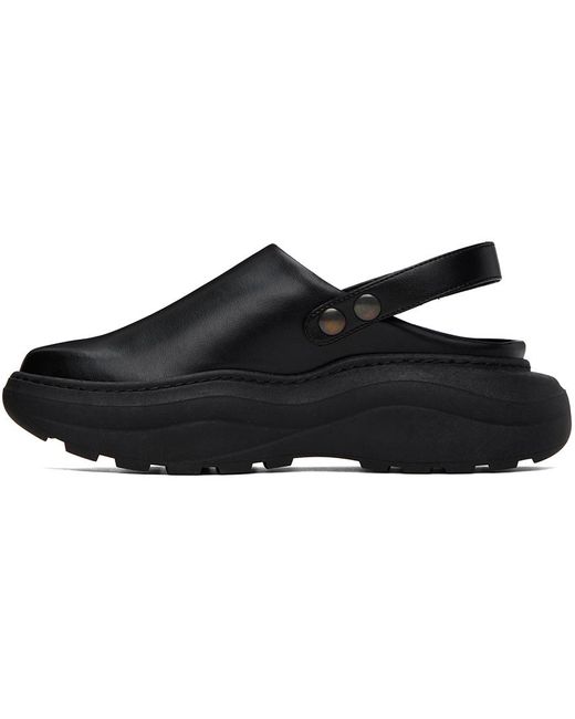 Phileo Black 026 Sabot Loafers for men