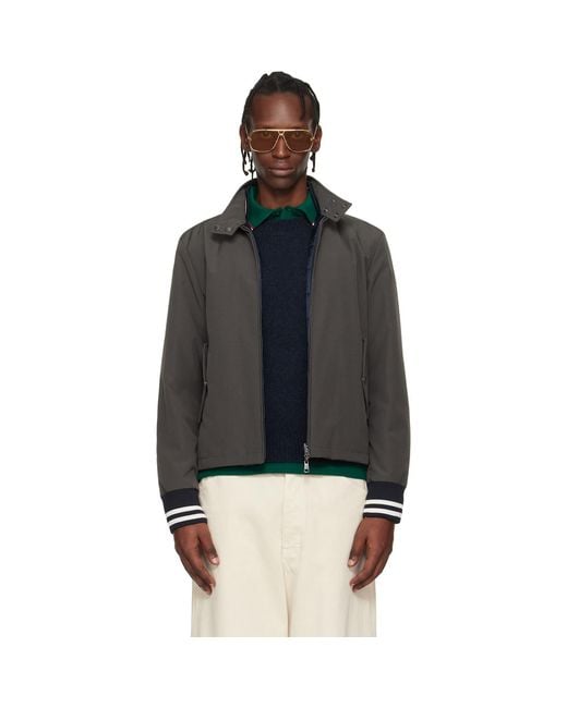 Moncler Black Prieure Reversible Down Bomber Jacket for men