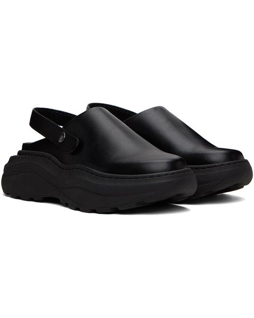 Phileo Black 026 Sabot Loafers for men
