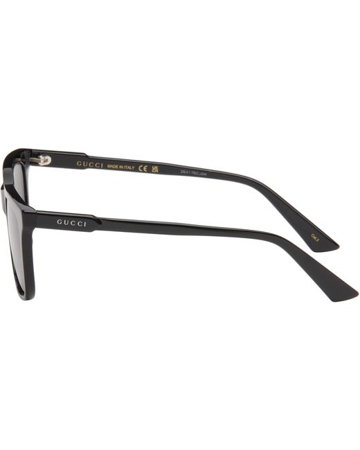 Gucci Gray Rectangular Sunglasses for men
