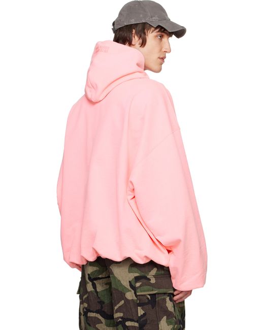 Vetements Pink 'Princess Kenny' Cropped Boxy Hoodie for men