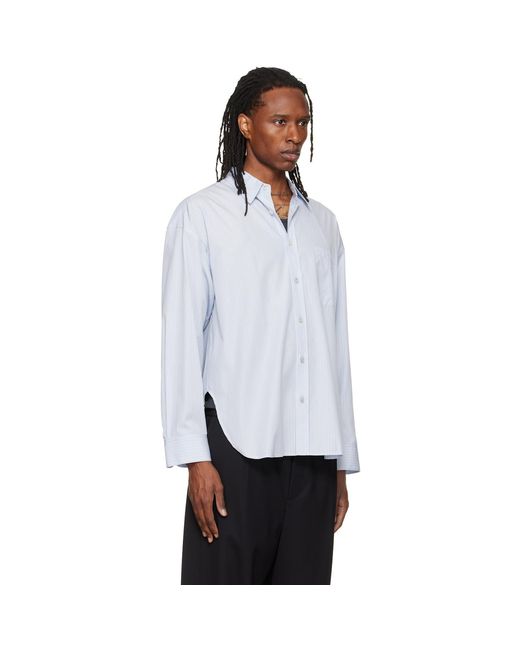 Wooyoungmi White Striped Cotton Shirt for men
