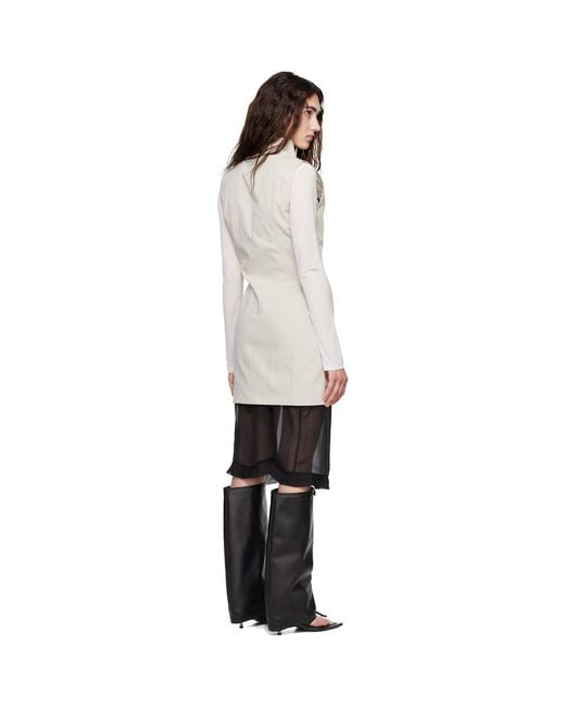 Belle Anna White Secrets Minidress