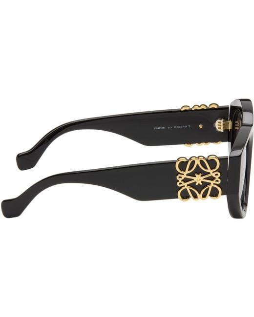 Loewe Black Maxi Anagram Butterfly Sunglasses