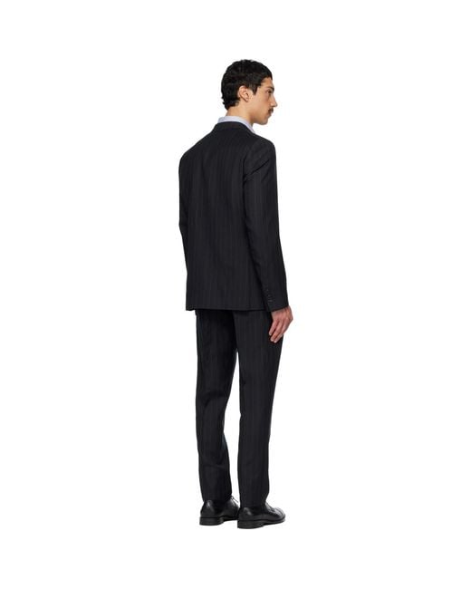 Paul Smith Black Tailored Two-Button Suit for men