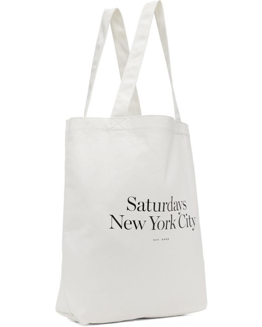 Cabas miller blanc Saturdays NYC pour homme en coloris White