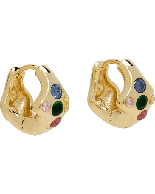 Collina Strada Blue Bat Earrings